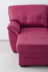 Leather sofa isolated