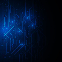 abstract blue circuit digital technology backdrop design background