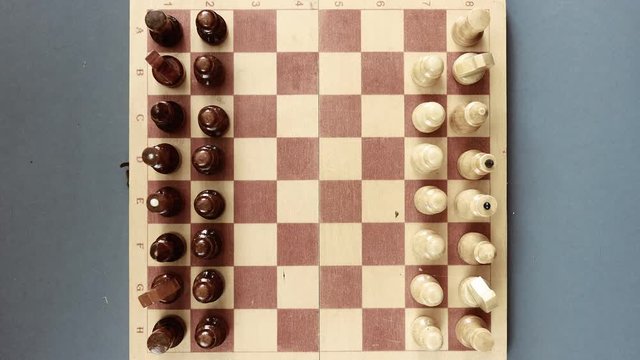 Game of chess timelapse
