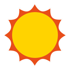 sun isolated icon design