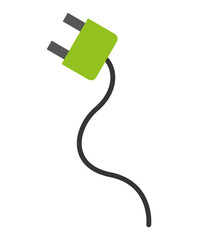 electric plug isolated icon design