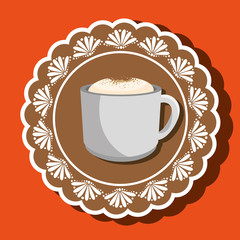cup of coffee isolated icon design, vector illustration  graphic 