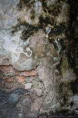 old wall with cracks background