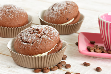 cake in a paper cup
