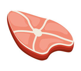 beef steak isolated icon design