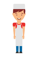 butcher man isolated icon design