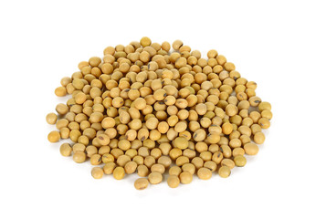 soy bean isolated on the white background