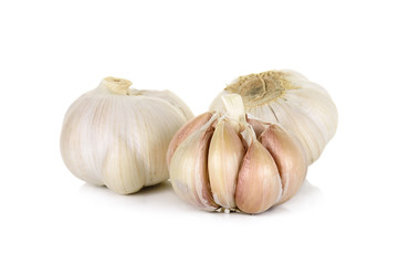 Garlic isolated on the white background