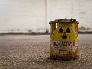 Rusty Radioative material container