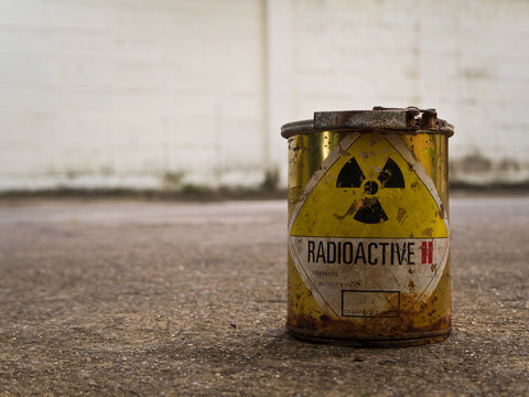 Rusty Radioative material container