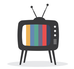 tv retro vector