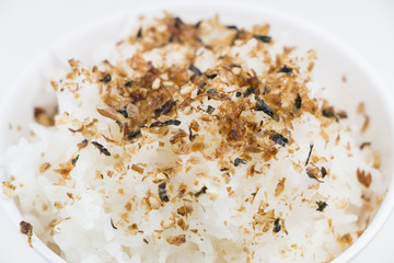 Furikake on rice, Japanese seasoning