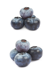 Pile of bilberries isolated