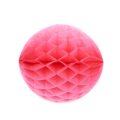 Honeycomb pom-pom ball decoration isolated