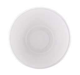 paper bowl on white background