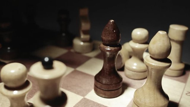 checkmate in game of chess in dark room