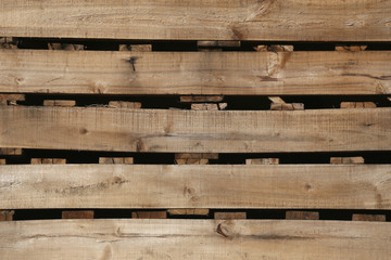 old wood texture of pallets for background.