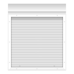 Window with rolling shutters