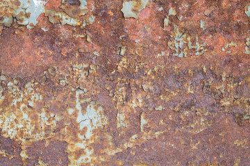Old rusty metal sheet
