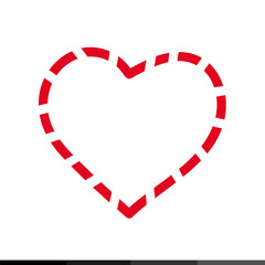 Heart icon Illustration design