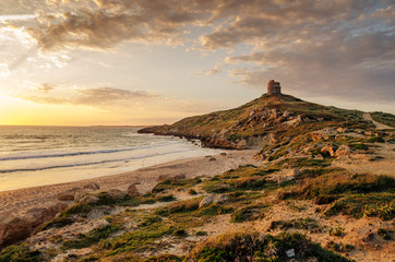 Sardinia, Italy: San Giovanni di Sinis in sunset