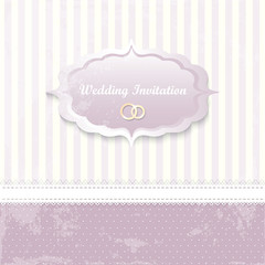 wedding invitation card. classic romantic design. vector.