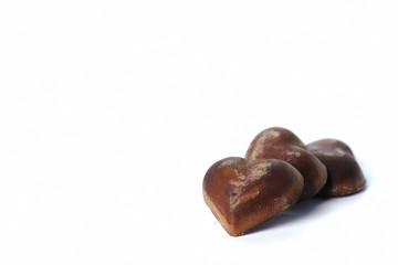 Chocolate isolated on white background