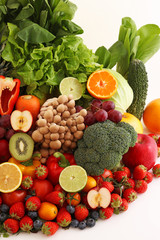 新鮮な野菜と果物