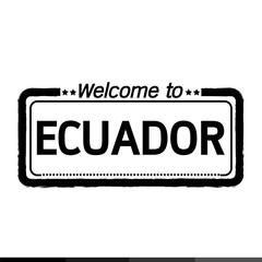 Welcome to ECUADOR illustration design