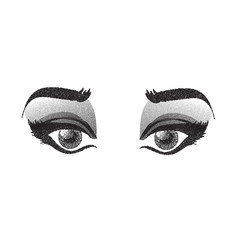 Beautiful woman eyes. Vector illustration.