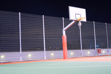 Basketball Court outdoor no people in night time