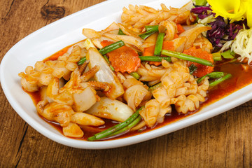 Squid in sauce
