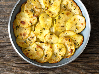 rustic french golden anna potato