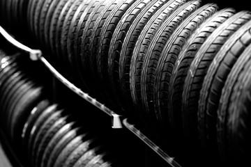 Tires. Black rubber tires.