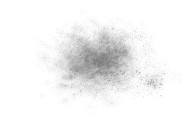 Black and white abstract powder explosion background