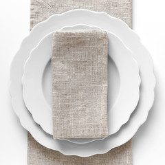 White plates