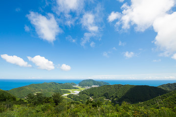 高知県四万十町　土佐興津坂展望台からの風景