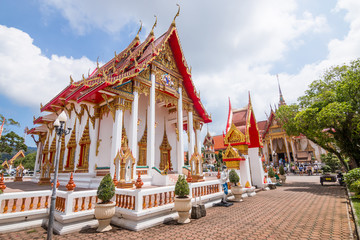 Fototapeta na wymiar thai buddhism church temple
