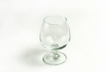 Empty snifter glass