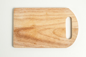 top view of wood cutting board