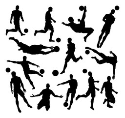 Soccer Football Player Silhouettes