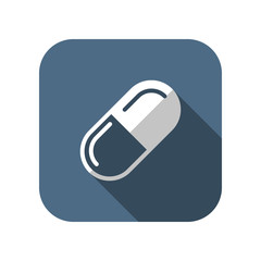 medical pill vector icon