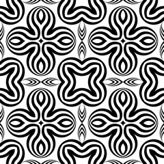 Design seamless monochrome decorative pattern