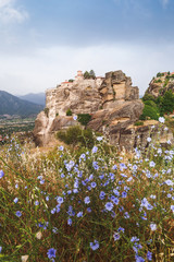 Varlaam Monastery In Meteora Rocks, Greece