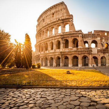 Colosseum at sunrise, Rome, Italy