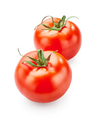 Tomatoes isolated on white background