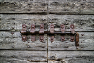 Old vintage deadbolt