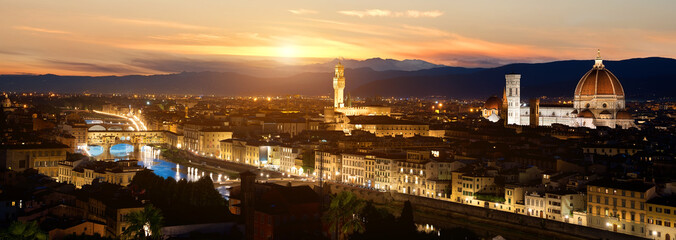Naklejka premium Panorama of Florence