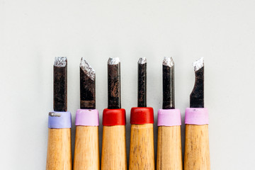 set of carpenter chisel