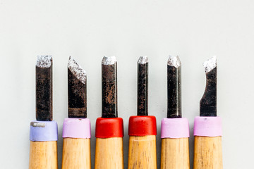 set of carpenter chisel